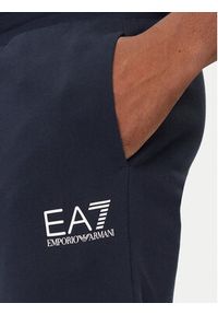 EA7 Emporio Armani Dres 7M000966 AF10377 UB102 Granatowy Slim Fit. Kolor: niebieski. Materiał: bawełna #6
