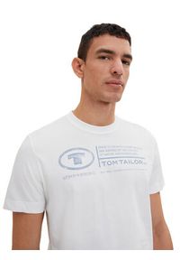 Tom Tailor T-Shirt 1035611 Biały Regular Fit. Kolor: biały. Materiał: bawełna