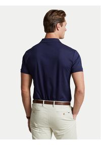 Polo Ralph Lauren Polo 710713130006 Granatowy Custom Slim Fit. Typ kołnierza: polo. Kolor: niebieski. Materiał: bawełna #5