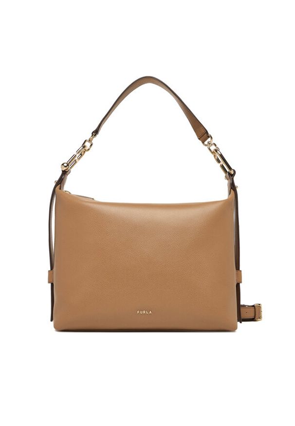 Furla Torebka Tonie M WB01964 A.0023 CN 4489S Brązowy. Kolor: brązowy. Materiał: skórzane