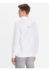 Calvin Klein Bluza Contrast Line Logo K10K111569 Biały Regular Fit. Kolor: biały. Materiał: bawełna
