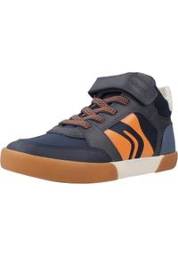 Geox - Buty GEOX J GISLI BOY Niebieski. Kolor: niebieski. Materiał: syntetyk, tkanina. Sport: turystyka piesza