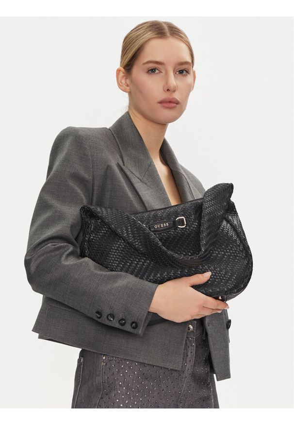 Guess Torebka HWWG95 30020 Czarny. Kolor: czarny. Materiał: skórzane