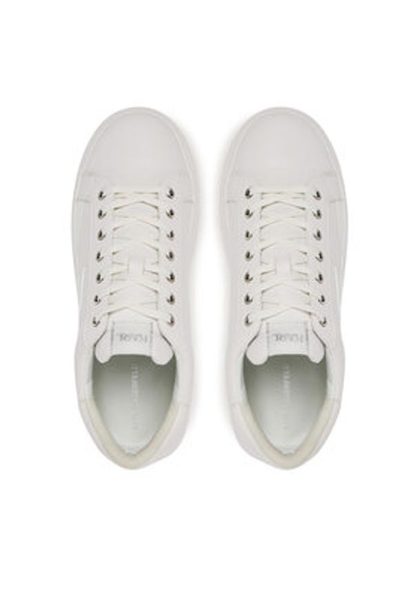 Karl Lagerfeld - KARL LAGERFELD Sneakersy KL52548F Biały. Kolor: biały. Materiał: skóra