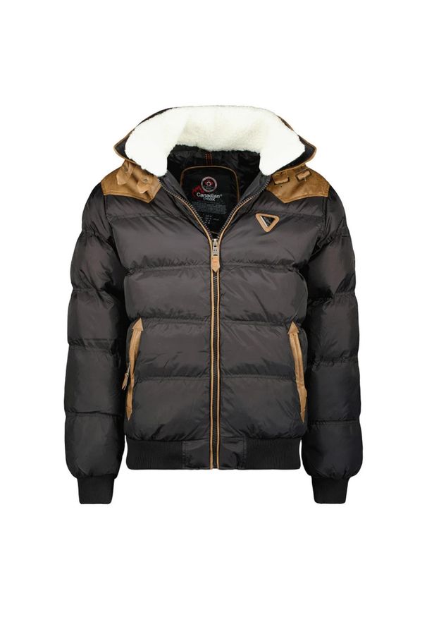CANADIAN PEAK - Kurtka turystyczna męska Canadian Peak Baril. Kolor: czarny. Materiał: poliester. Sezon: zima. Sport: turystyka piesza