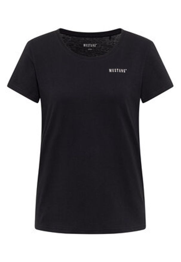 Mustang T-Shirt Alma 1016748 Czarny Regular Fit. Kolor: czarny. Materiał: bawełna