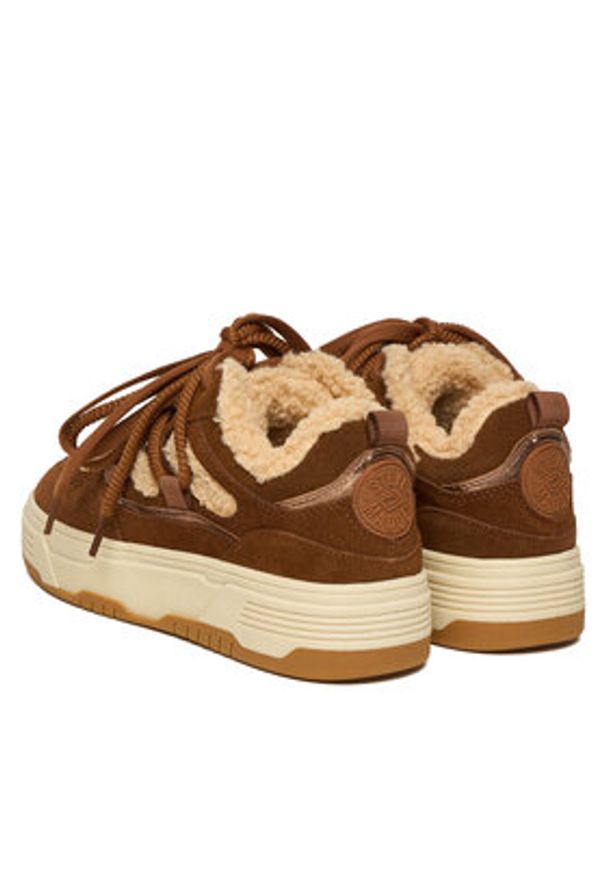Steve Madden Sneakersy Boomer-F SM11003865 Beżowy. Kolor: beżowy. Materiał: zamsz, skóra
