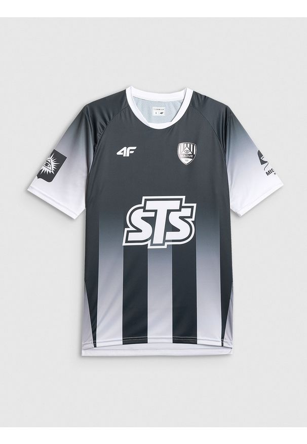 4f - 4F Koszulka klubowa domowa z sezonu 2025/26 z możliwością personalizacji męska 4F x Mazur Radzymin - niebieska S. Okazja: do domu. Kolor: wielokolorowy. Materiał: dzianina, skóra. Długość: długie. Wzór: napisy. Sezon: lato. Styl: klasyczny