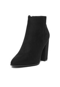 DeeZee Botki BM-9075 Czarny. Kolor: czarny. Materiał: materiał