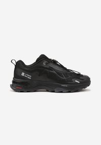 Born2be - Czarne Buty Sportowe Sneakersy Ozdobione Tłoczeniem Rilonea. Okazja: na co dzień. Kolor: czarny. Materiał: jeans. Wzór: aplikacja