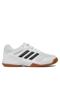 Adidas - adidas Buty halowe Speedcourt Indoor Kids IE8034 Biały. Kolor: biały. Materiał: materiał #1