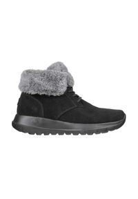skechers - Buty Skechers Skechers On-The-Go Joy Plush Dreams czarne (144042-BKGY). Kolor: czarny. Materiał: zamsz, futro. Szerokość cholewki: normalna. Sezon: zima. Styl: sportowy, elegancki. Model: Skechers Sport. Sport: turystyka piesza