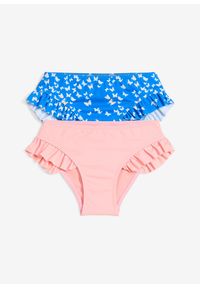 bonprix - Figi bikini (zestaw 2 cz.). Kolor: niebieski