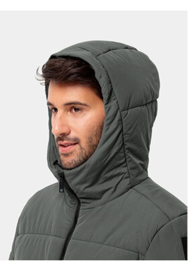 Jack Wolfskin Kurtka zimowa Karolinger Jkt 1207831 Zielony Regular Fit. Kolor: zielony. Materiał: syntetyk. Sezon: zima