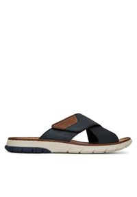 Rieker Klapki CEO-25283-14 Granatowy. Kolor: niebieski. Materiał: materiał #1