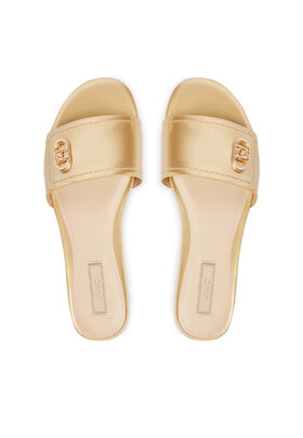 Liu Jo Klapki Sandy 03 SA6127 EX029 Złoty. Kolor: złoty. Materiał: skóra