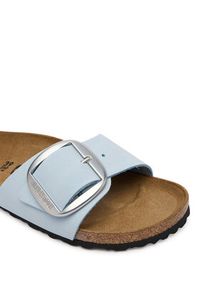 Birkenstock Klapki Madrid Big Buckle 1031798 Błękitny. Kolor: niebieski. Materiał: nubuk, skóra #2