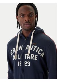 Aeronautica Militare Bluza 261FE2070UF00677 Granatowy Comfort Fit. Kolor: niebieski. Materiał: bawełna #3