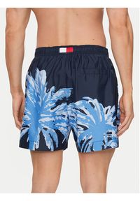 TOMMY HILFIGER - Tommy Hilfiger Szorty kąpielowe UM0UM03298 Niebieski Regular Fit. Kolor: niebieski. Materiał: syntetyk #2
