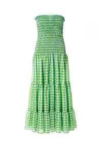 AGGI - Sukienka maxi w kratę Maya Tender Shoots. Kolor: zielony. Materiał: tkanina. Długość: maxi #4
