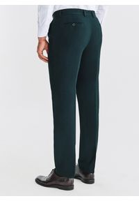 Pako Lorente - PAKO LORENTE – Zielone spodnie garniturowe. Kolor: zielony. Materiał: poliester, bawełna, wiskoza, elastan. Styl: elegancki #3