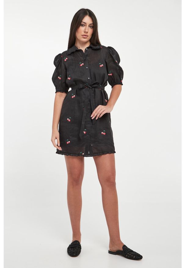 Twinset Milano - Sukienka damska z motywem czereśni TWINSET