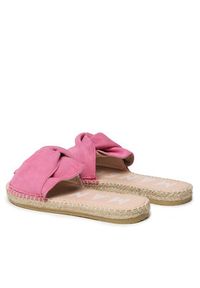 Manebi Espadryle Sandals With Knot R 1.0 JK Różowy. Kolor: różowy. Materiał: zamsz, skóra