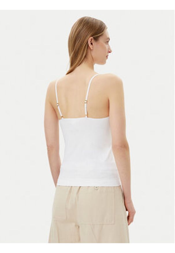 Lauren Ralph Lauren - LAUREN RALPH LAUREN Top 4L0186 Écru Slim Fit. Materiał: syntetyk