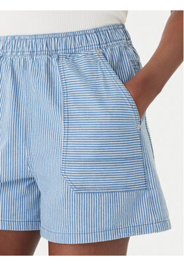 Roxy Szorty jeansowe Stay Wavy ERJDS03345 Błękitny Regular Fit. Kolor: niebieski. Materiał: bawełna