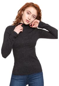 Lee - DAMSKI SWETER LEE FUNNEL NECK LS BLACK L42BWD01. Kolor: szary #5