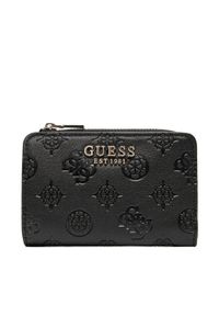 Guess Mały Portfel Damski SWPD96 30156 Czarny. Kolor: czarny. Materiał: skóra