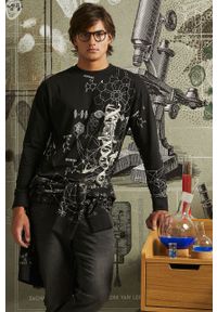 medicine - Medicine longsleeve bawełniany kolor czarny z nadrukiem. Kolor: czarny. Materiał: bawełna. Długość rękawa: długi rękaw. Długość: długie. Wzór: nadruk. Styl: klasyczny #1