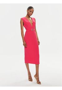Rinascimento Sukienka koktajlowa CFC0118264003 Różowy Slim Fit. Kolor: różowy. Materiał: syntetyk. Styl: wizytowy #1