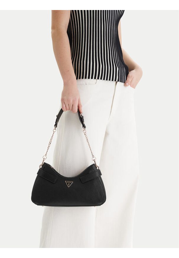 Guess Torebka Serenova HWZG80 91180 Czarny. Kolor: czarny. Materiał: skórzane