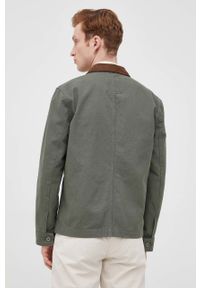 Pepe Jeans kurtka LINUS męska kolor zielony przejściowa. Okazja: na co dzień. Kolor: zielony. Materiał: tkanina. Wzór: gładki. Styl: casual #3