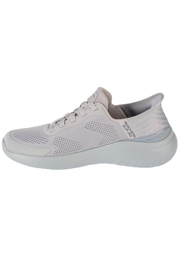 skechers - Buty do chodzenia męskie Skechers Bounder 2.0. Zapięcie: sznurówki. Kolor: szary. Materiał: guma, syntetyk, tkanina, materiał. Szerokość cholewki: normalna. Sport: turystyka piesza
