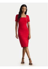 Lauren Ralph Lauren - LAUREN RALPH LAUREN Sukienka koktajlowa 253P08759002 Czerwony Slim Fit. Kolor: czerwony. Materiał: syntetyk. Styl: wizytowy #4