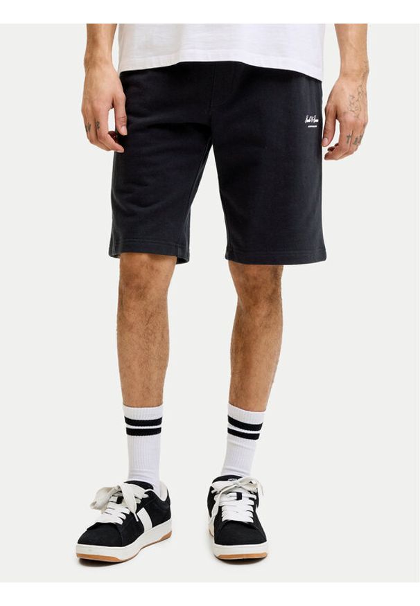 Jack & Jones Szorty sportowe Gordon 12288638 Czarny Regular Fit. Kolor: czarny. Materiał: bawełna. Styl: sportowy