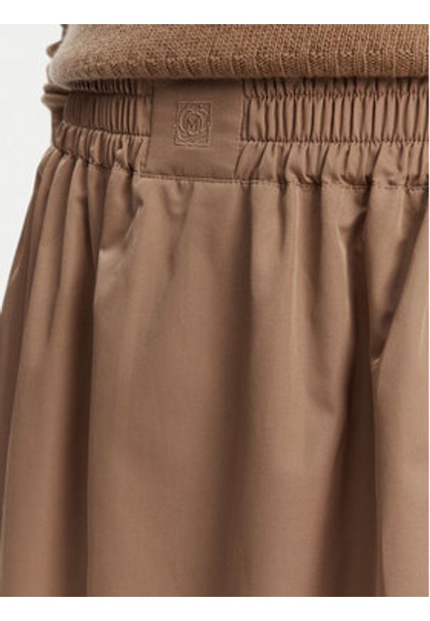 Marella Spódnica trapezowa Cairo 2523106074 Beżowy Regular Fit. Kolor: beżowy. Materiał: bawełna