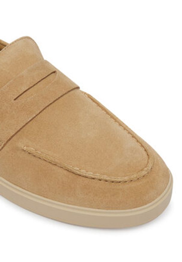 Clarks Półbuty Lockford Easy 26186190 Beżowy. Kolor: beżowy. Materiał: skóra, zamsz