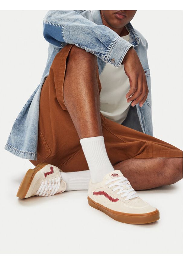 Vans Tenisówki Rowley Classic VN000SF4I661 Kremowy. Kolor: kremowy. Materiał: skóra, zamsz
