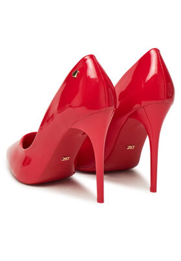 DeeZee Szpilki AB2-4503A Czerwony. Kolor: czerwony. Materiał: skóra. Obcas: na szpilce