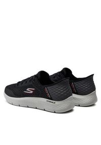 skechers - Skechers Sneakersy Go Walk Flex-New World 216505/BKOR Czarny. Kolor: czarny. Materiał: materiał, mesh