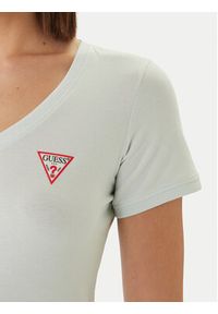 Guess T-Shirt W2YI45 J1314 Zielony Slim Fit. Kolor: zielony. Materiał: bawełna #5