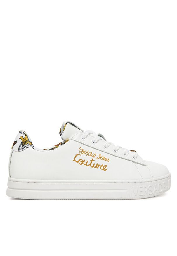 Versace Jeans Couture Sneakersy 78VA3SKL Biały. Kolor: biały. Materiał: skóra