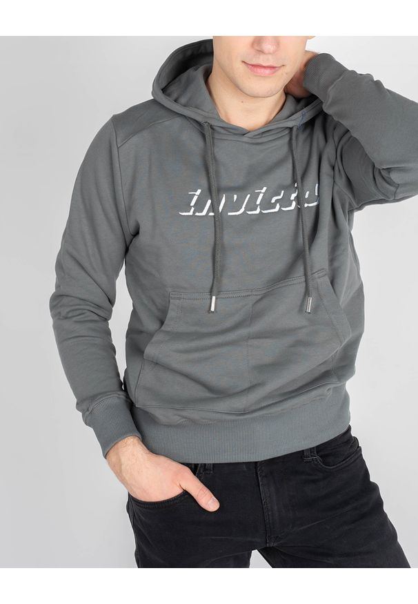 Invicta Bluza "Hoodie" | 4454259/U | Mężczyzna | Szary. Okazja: na co dzień. Typ kołnierza: kaptur. Kolor: szary. Materiał: bawełna. Styl: casual
