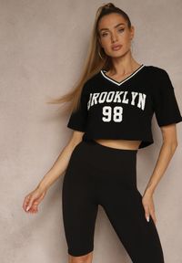 Renee - Czarne Szorty Typu Kolarki Lilene. Okazja: na co dzień. Kolor: czarny. Styl: casual