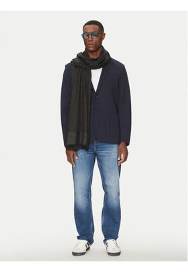 Guess Szalik AM9504 POL03 Czarny. Kolor: czarny. Materiał: materiał