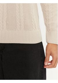 Jack & Jones Sweter 12261436 Beżowy Regular Fit. Kolor: beżowy. Materiał: bawełna, syntetyk #2
