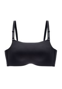 Intica - Biustonosz push-up z regulowanymi ramiączkami piankowy Ihna. Kolor: czarny. Materiał: materiał. Rodzaj stanika: push-up